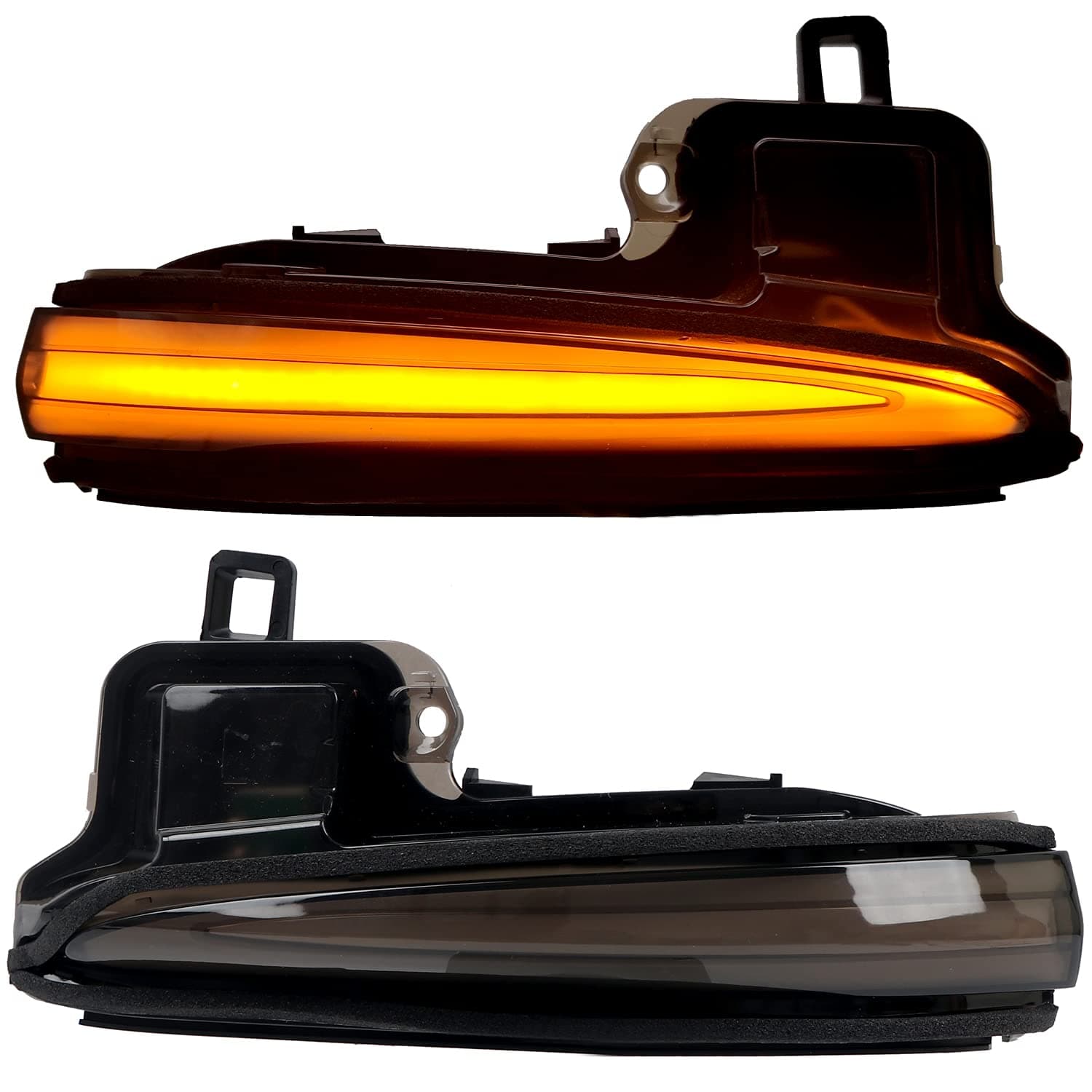 HIGH FLYING Car Accessories LED Side Mirrors, Sequential Dynamic Turn Signal Lights Indicator, Pair for Toyota Tacoma 2016-2023, RAV4 2019-2025, Highlander 2020-2025, Set of 2, Smoked Black