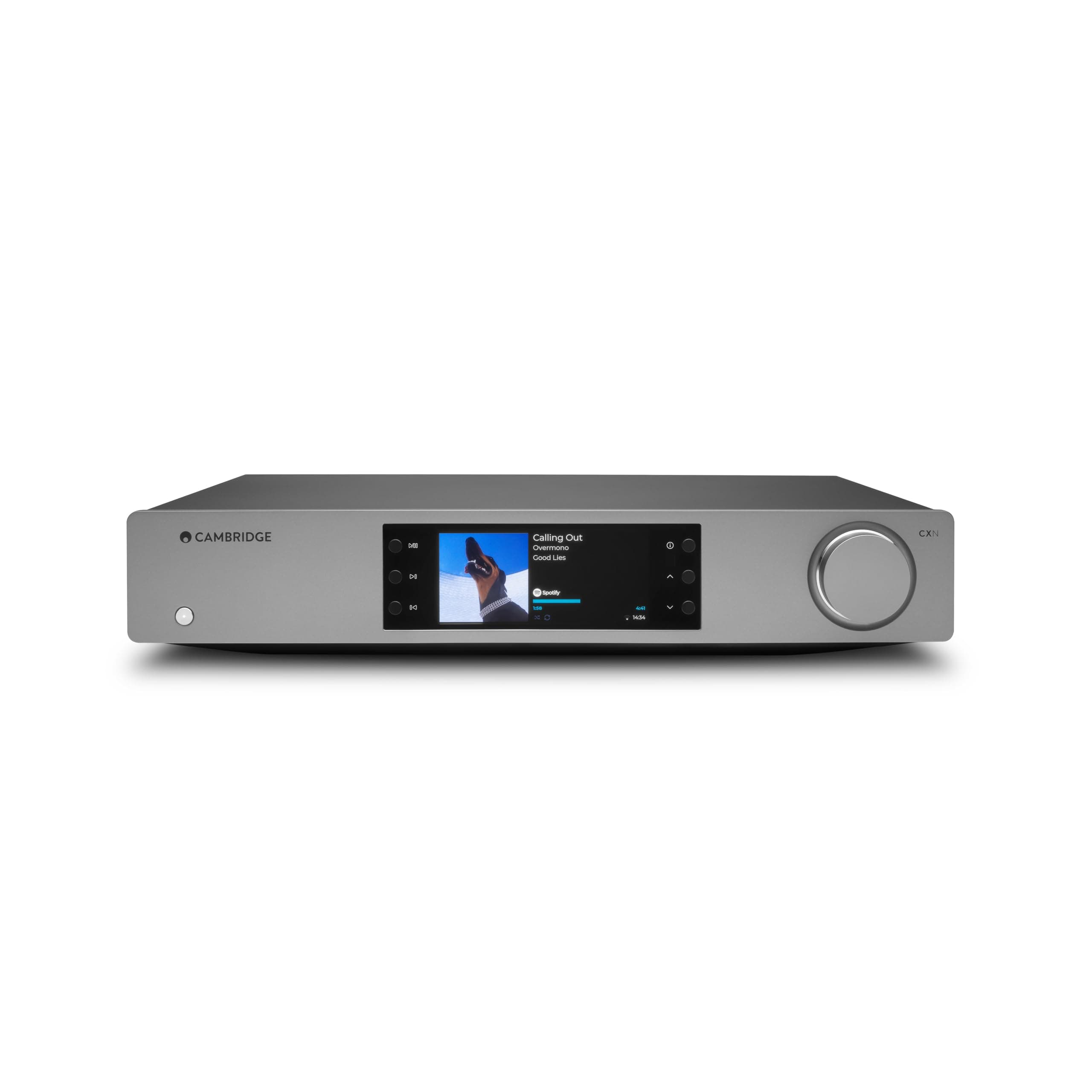 CXN100 - Separate High Resolution WiFi Network Audio Player, Streamer and Pre Amp with Display Featuring Chromecast Built-in, Internet Radio and Sabre Reference DAC - Lunar Grey