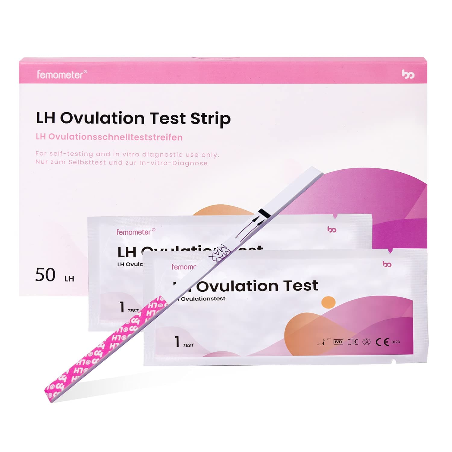 Ovulation Test Strips, LH Test Strips, Accurate Results, Sensitive Fertility Test Kit, 50pcs