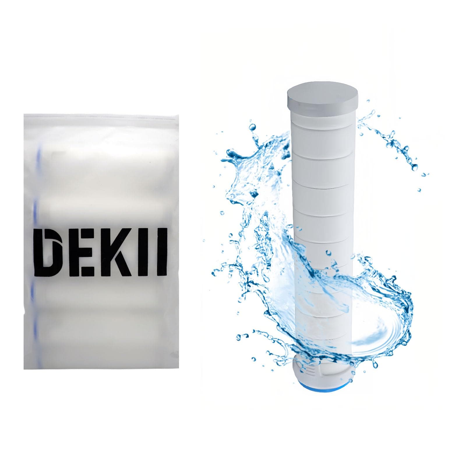 Shower Filter - 9.5cm*2.4cm 10PCS For Shower Head, Remove Chlorine and Impurities, Massages Scalp to Anti Hairfall and Dry Skin