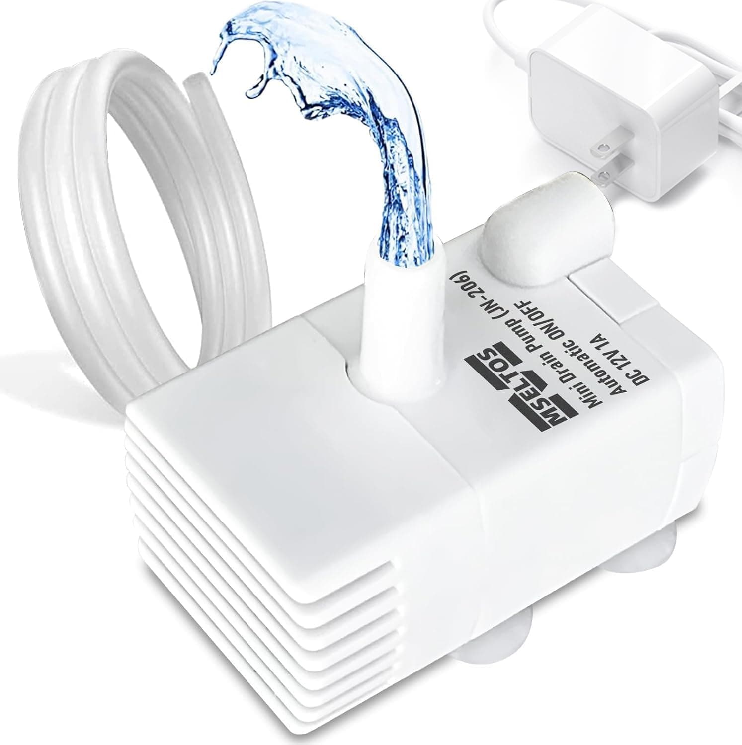 Automatic Small Sump Pump with Water Sensor, 5 FT Lift 55 GPH 115V/230V Mini Condensate Pump with Float Switch, Water Removal for Dehumidifier, Air Conditioner, Ice Maker, Basement, Auto On Off