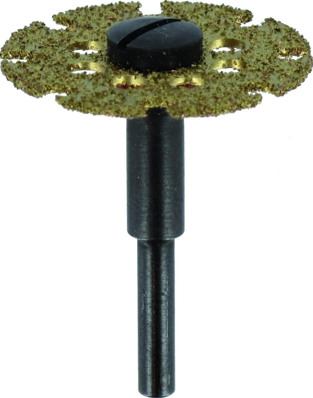 542 Cutting Wheel with Carbide Coating, Rotary Tool Cutting Disc for Cutting and Shaping Wood and Laminate, Working Diameter 25.4 mm, Maximum Cutting Depth 9.0 mm