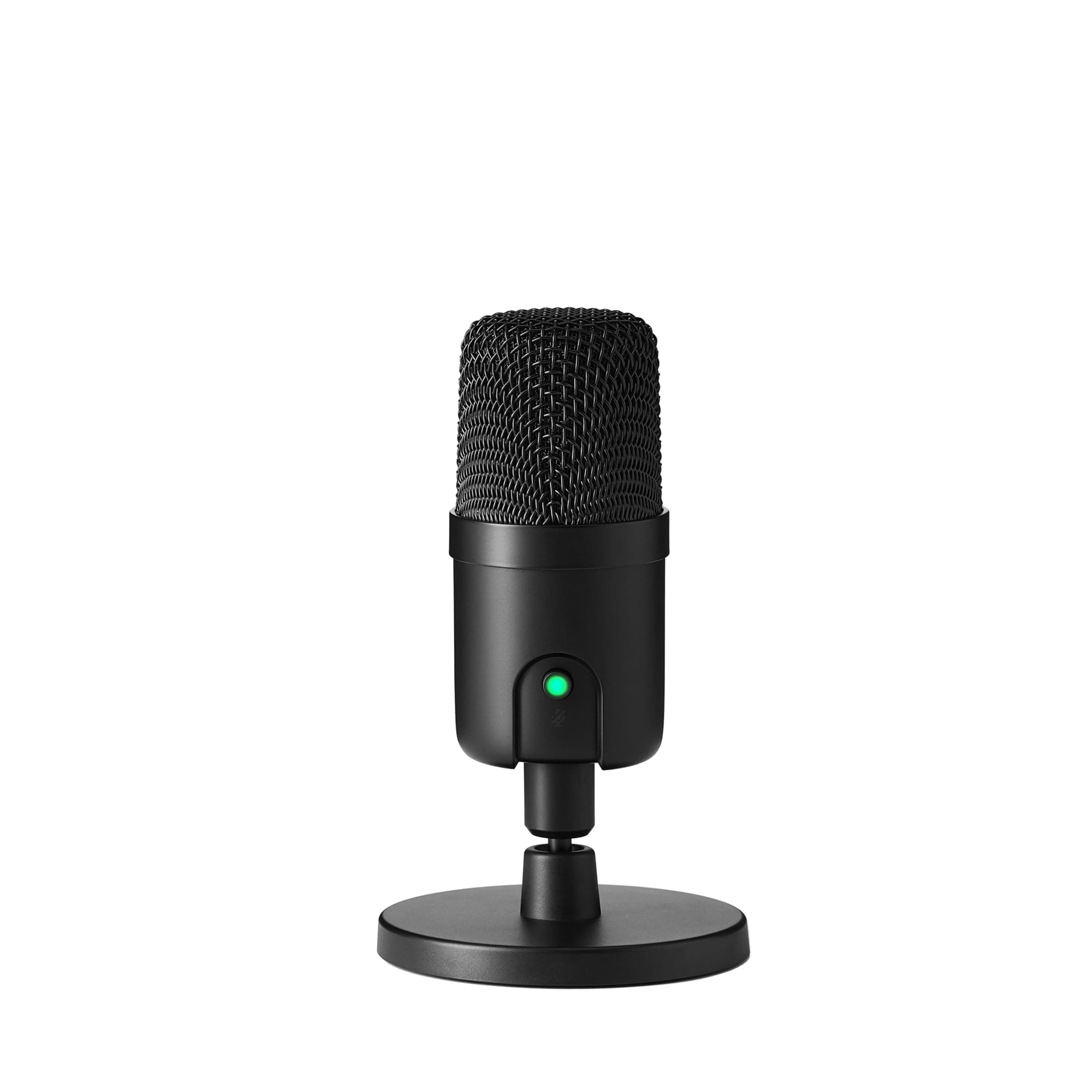 Amazon Basics USB Condenser Microphone for PC Streaming Gaming Podcast 3.4" x 5.8" Black