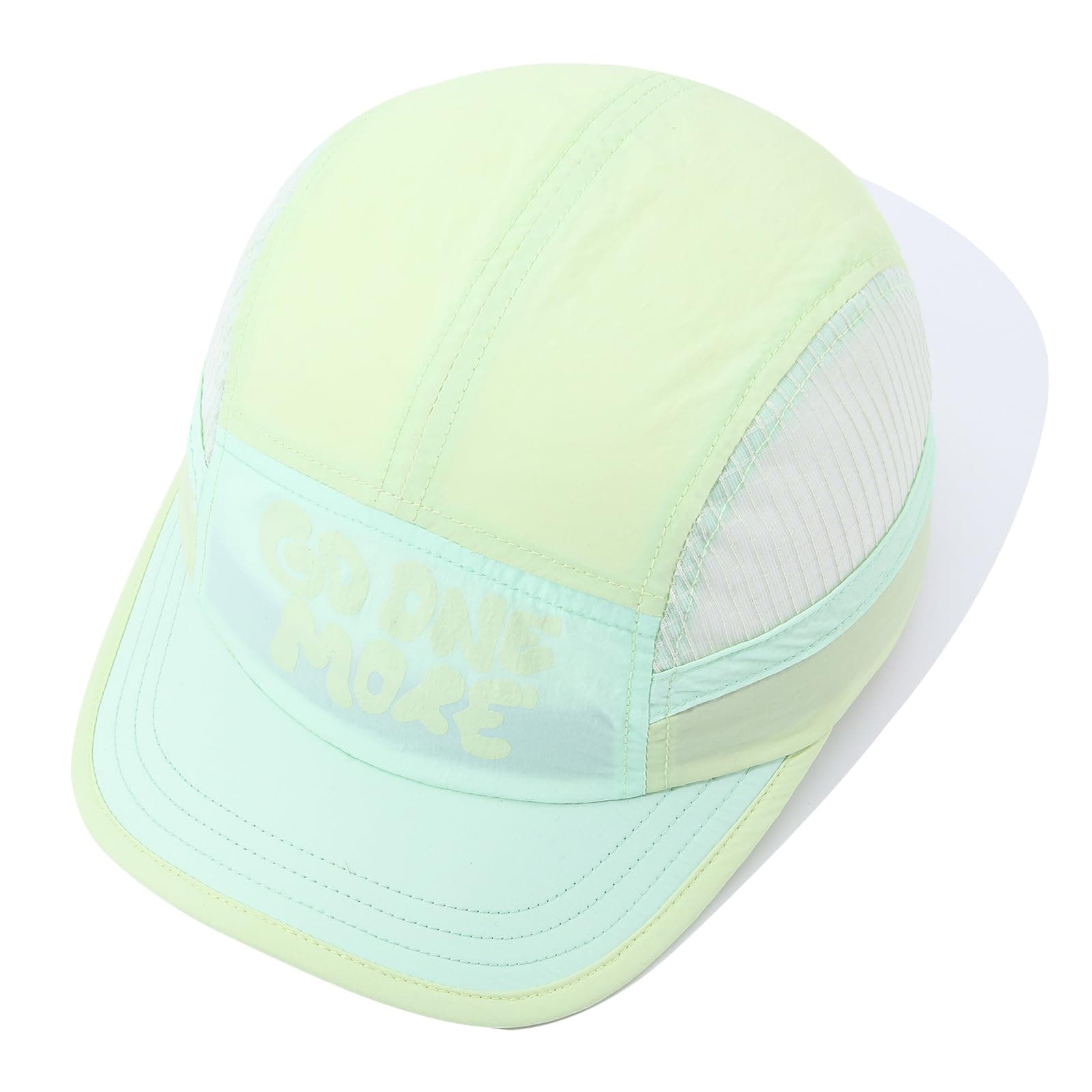 Mesh 5 Panel Baseball Cap Summer Short Brim Hats for Men Women Breathable Lightweight Dad Hat Umpire Cadet Cap