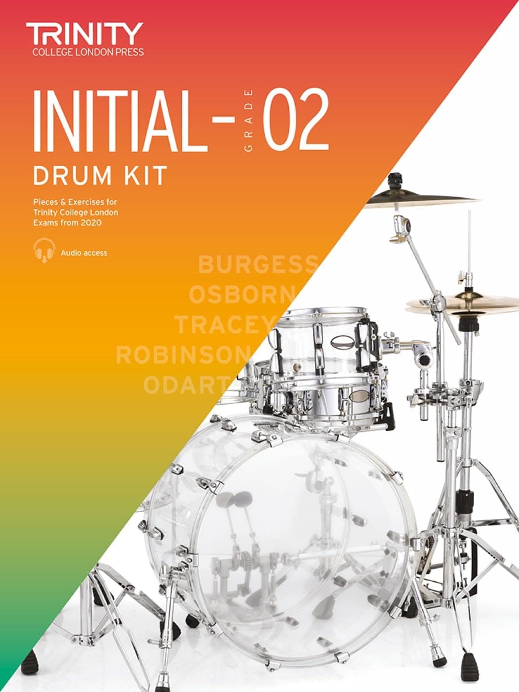 Trinity College London Drum Kit From 2020. Initial - Grade 2: 2020-2023