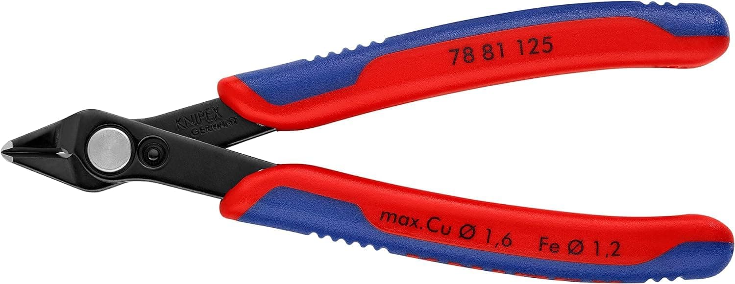 KNIPEX Electronic Super Knips with Multi-Component Handles 125 mm, 78 81 125
