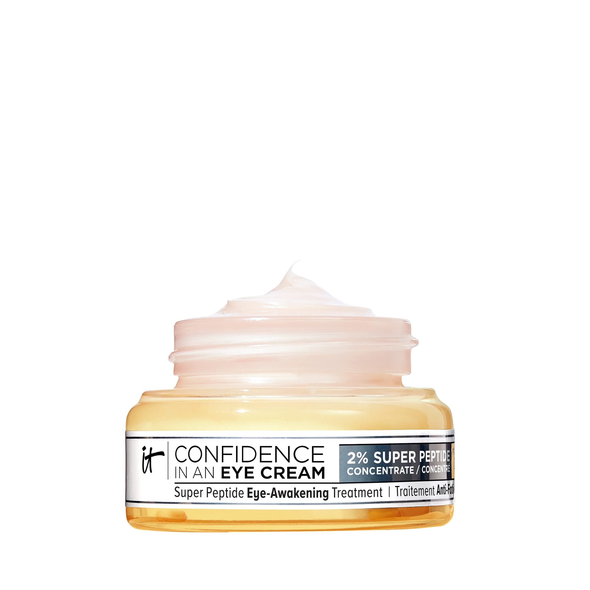 Confidence in an Eye Cream - Anti Aging Peptide Eye Cream for Dark Circles & Wrinkles, Lightweight 48HR Hydration, 2% Super Peptide Concentrate, Smooth & Brighten Undereye, All Skin Types