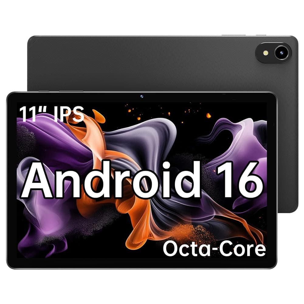 11" Tablet, 2025 Android 15 with Octa-core Processor, 8GB RAM+128GB ROM(1TB Expandtion), 7000mAh Battery, HD IPS Large tableta,WiFi 6&BT5.0, Support GMS (Case not Included)
