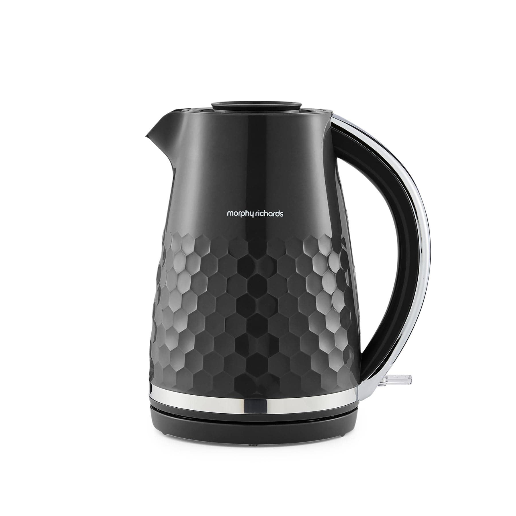 Morphy Richards Hive Kettle, 1.5L, Easy Fill System, Enhanced Waterspout, 3KW Rapid Boil, 360 Degree Base, Limescale Filter, Water Viewing Window, Black, 108271