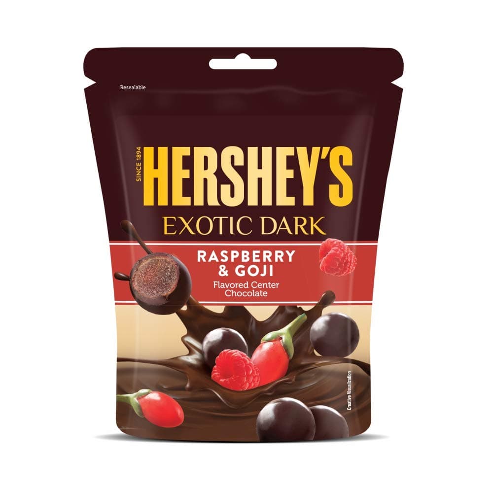 Hershey's Exotic Dark Chocolate Raspberry & Goji 33.3g (Pack of 10)