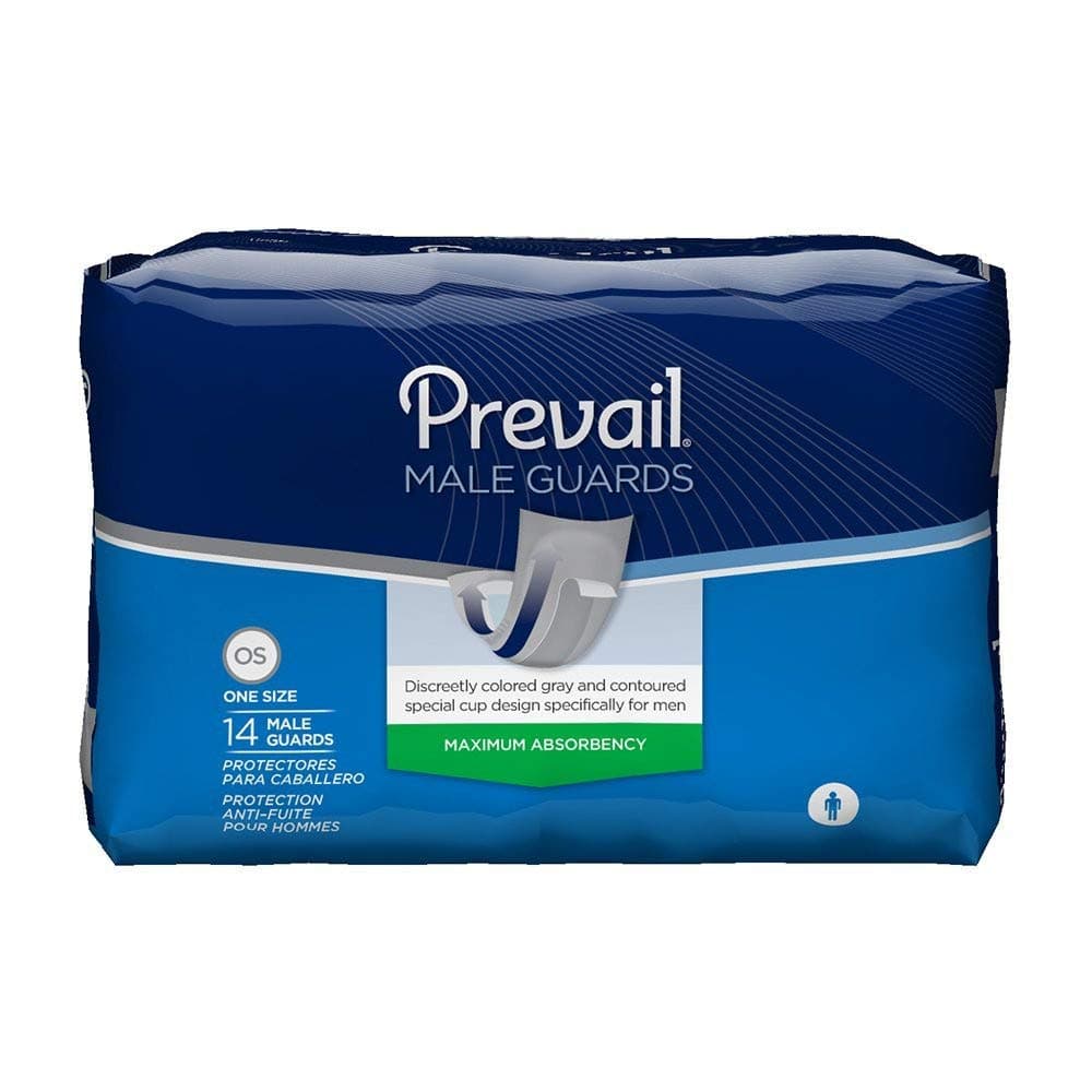 Prevail PV-811 Prevail for Men Light to Maximum Absorbency Male Guards (Pack of 14)