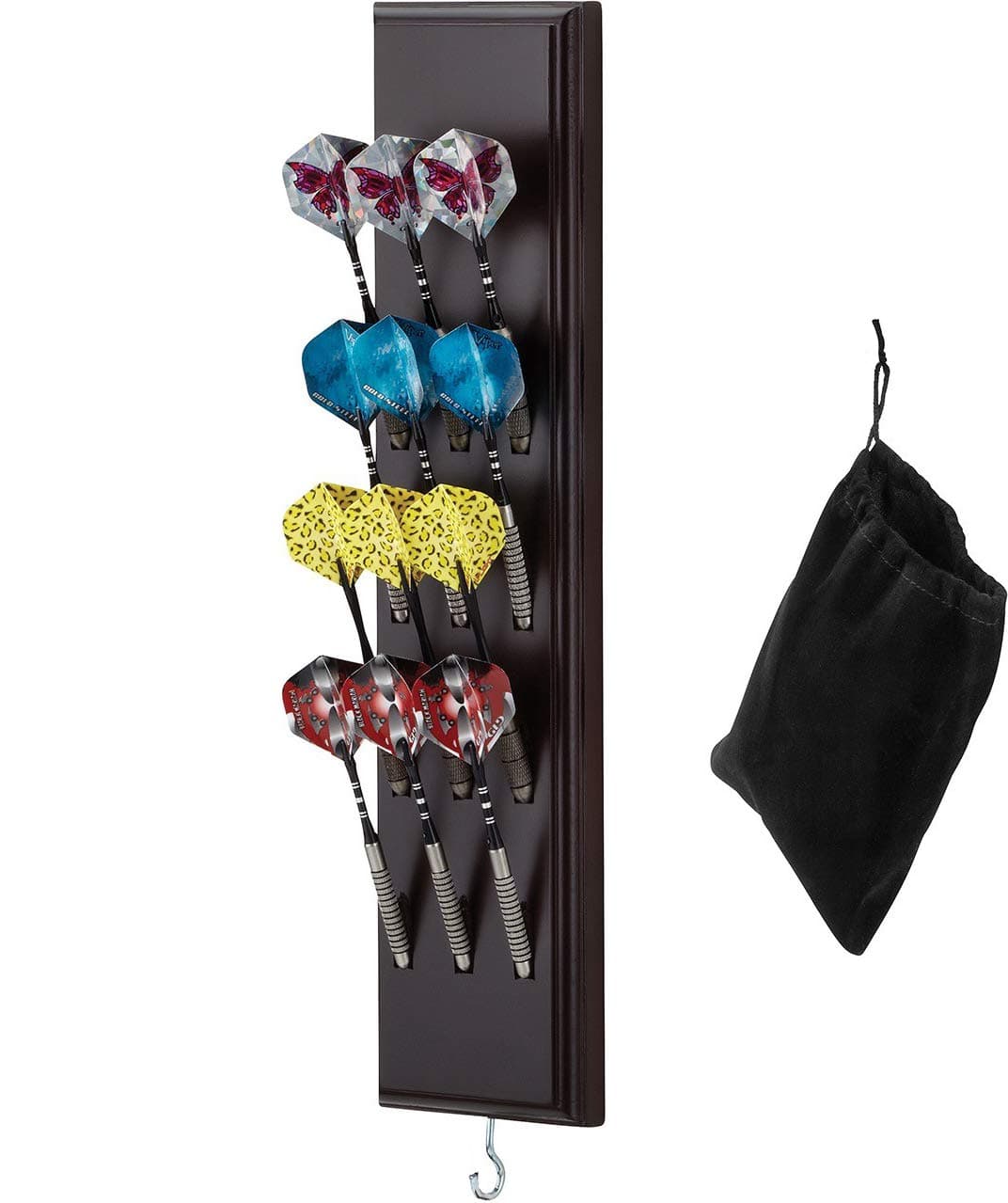 Viper Wall Mounted Dart Holder/Caddy Display, Holds 12 Steel and Soft Tip Darts
