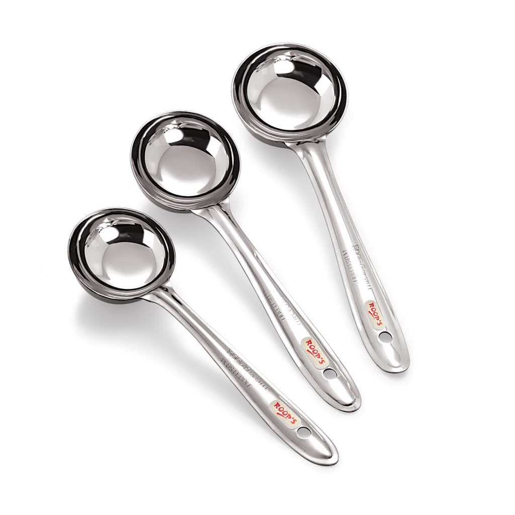 Roop's Serving Ladle Spoon 3 Pc Set