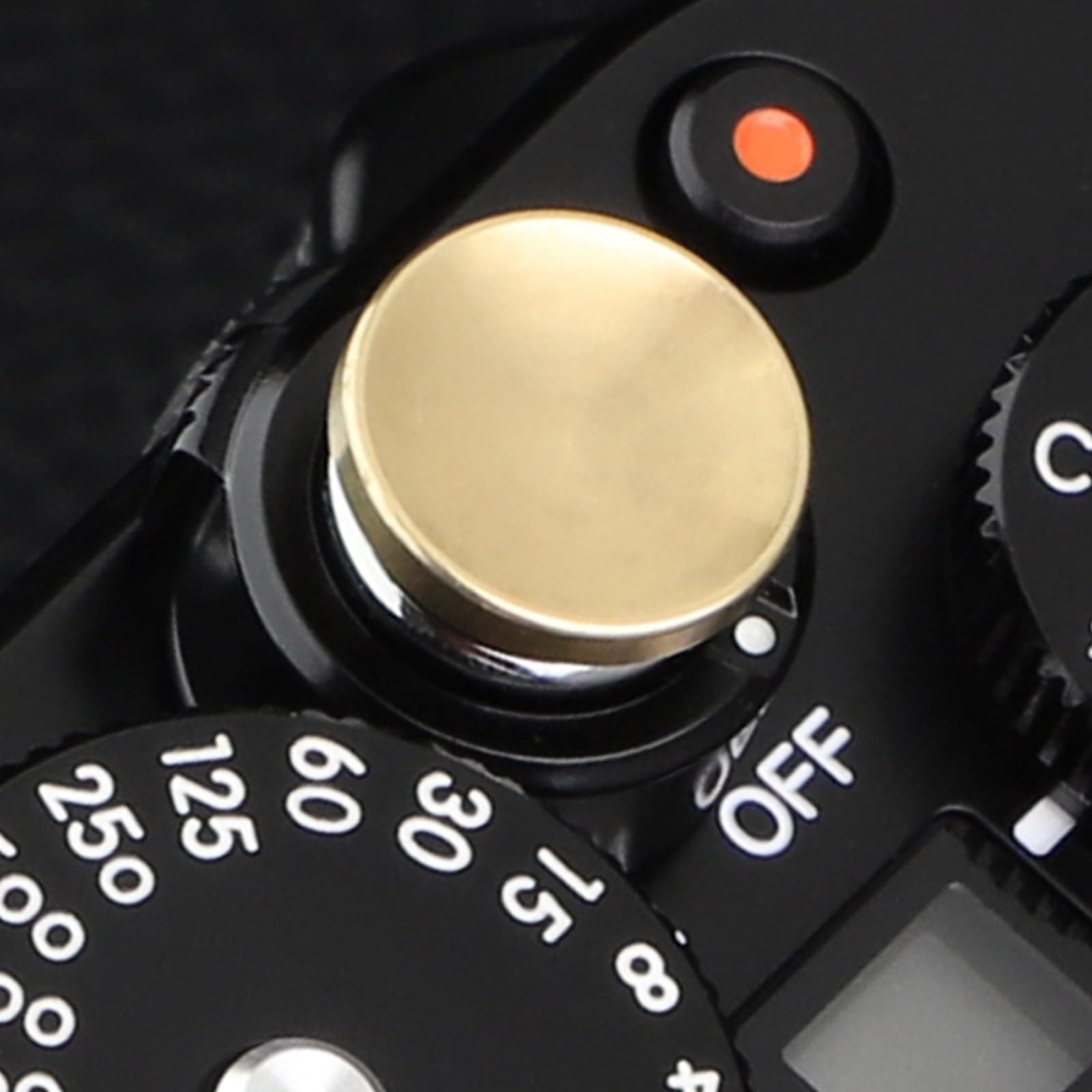 Exquisite Copper Concave Shutter Release Button for Fujifilm XE5 GFX100RF XM5 X-T5 X-T4 X-T3 X-T30 X- X-T20 X-PRO3 X100VI X100V X-E4 X-E3 for Leica Q3 M10 for Sony RX1 R etc,Diameter 0.47in