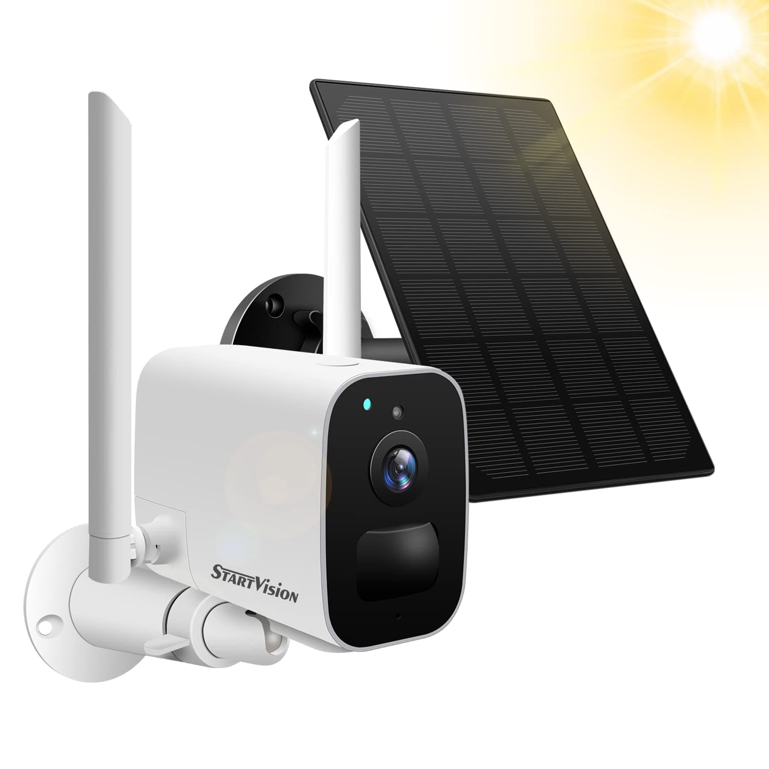 Solar Security Camera Outdoor, Solar Powered battery Camera, HD 1080P Wireless WiFi Security Camera, home camera,Two Way Audio, PIR Motion Detection and IP65 Waterproof,SD/Cloud Storage,Smart life APP