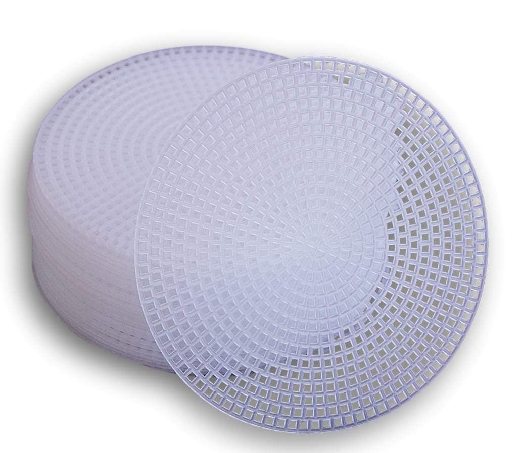 Plastic Canvas Circle - 4.5 Inch Diameter - 30 Pack