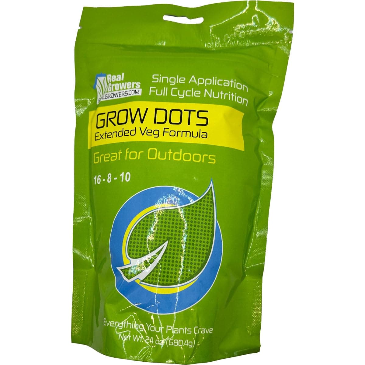 Grow Dots Extended Veg Plant Food, Single-Application, Programmed-Release Plant Nutrient Fertilizer 24oz