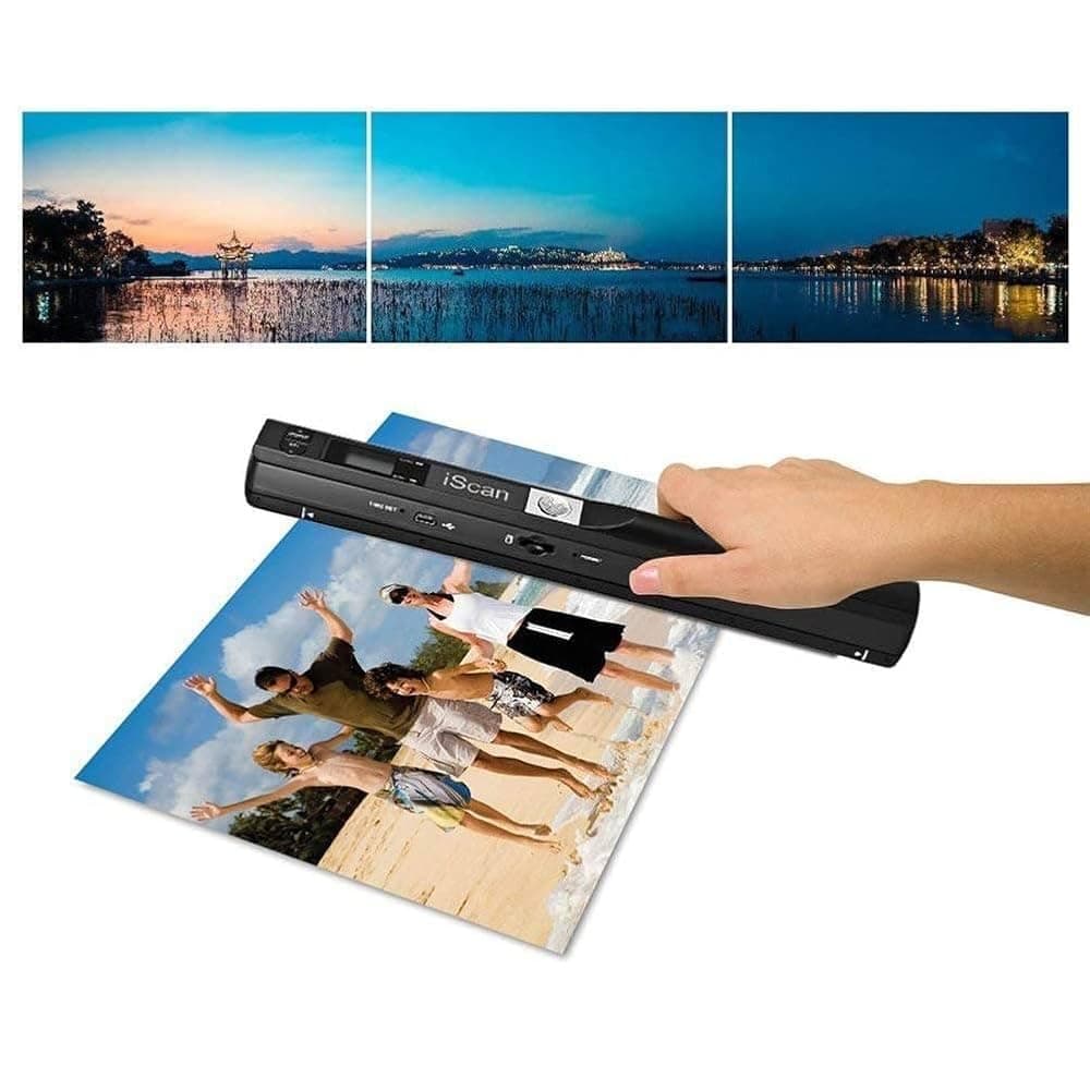 Portable Document Scanner Honsdom iSCAN 900 DPI Handheld A4 Document Scanners for Business Photos Picture Receipts Books JPG/PDF Format Selection 8G Micro SD Card Include