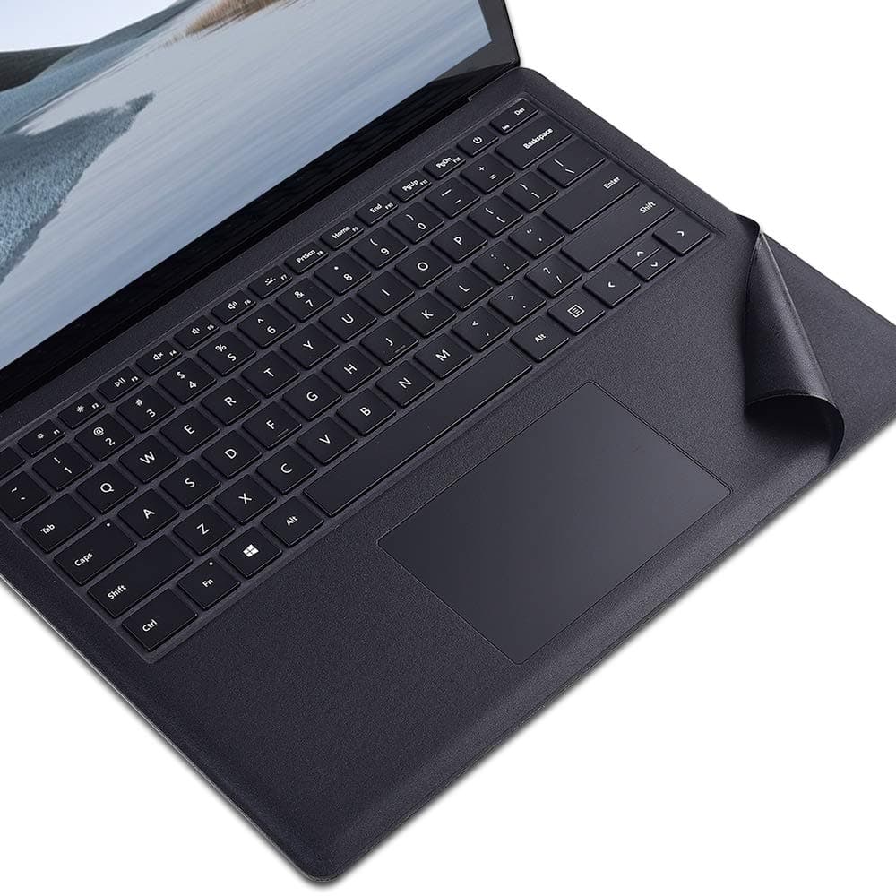 Full Size Keyboard Palm Rest Cover for Microsoft Surface Laptop / 2 Palm Pads Wrist Rests Film Protector,Avoid Stain for 13.5 Inch Laptop(US Layout) (Black for Laptop 1/2)