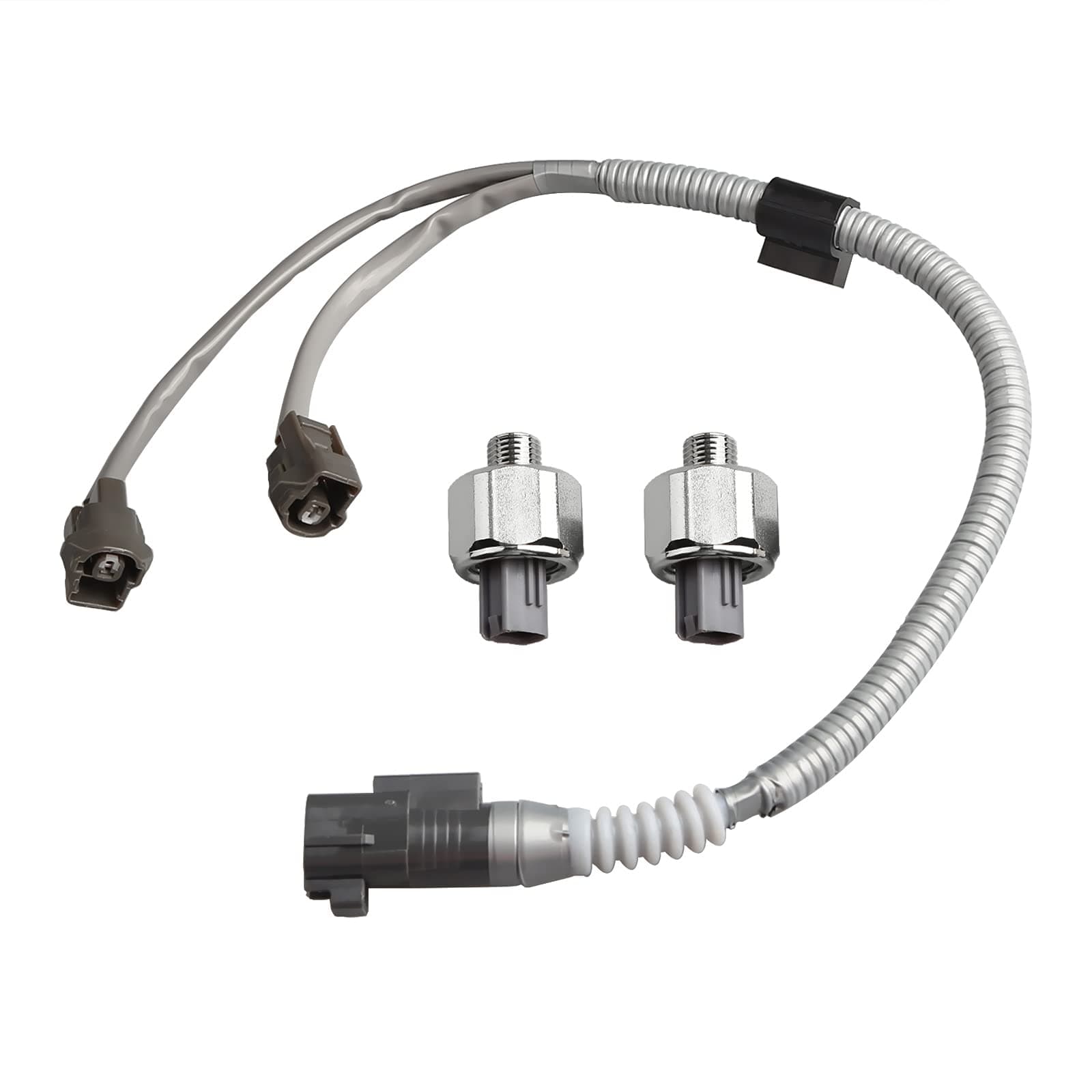 Compatible with 2 PCS 89615-12090 Knock Sensor with Wiring Harness Kit Toyota Highlander Camry Avalon Sienna 2001 2002 2003 2004, Lexus ES300 RX300 2000 2001 2002 2003 Knock Sensor