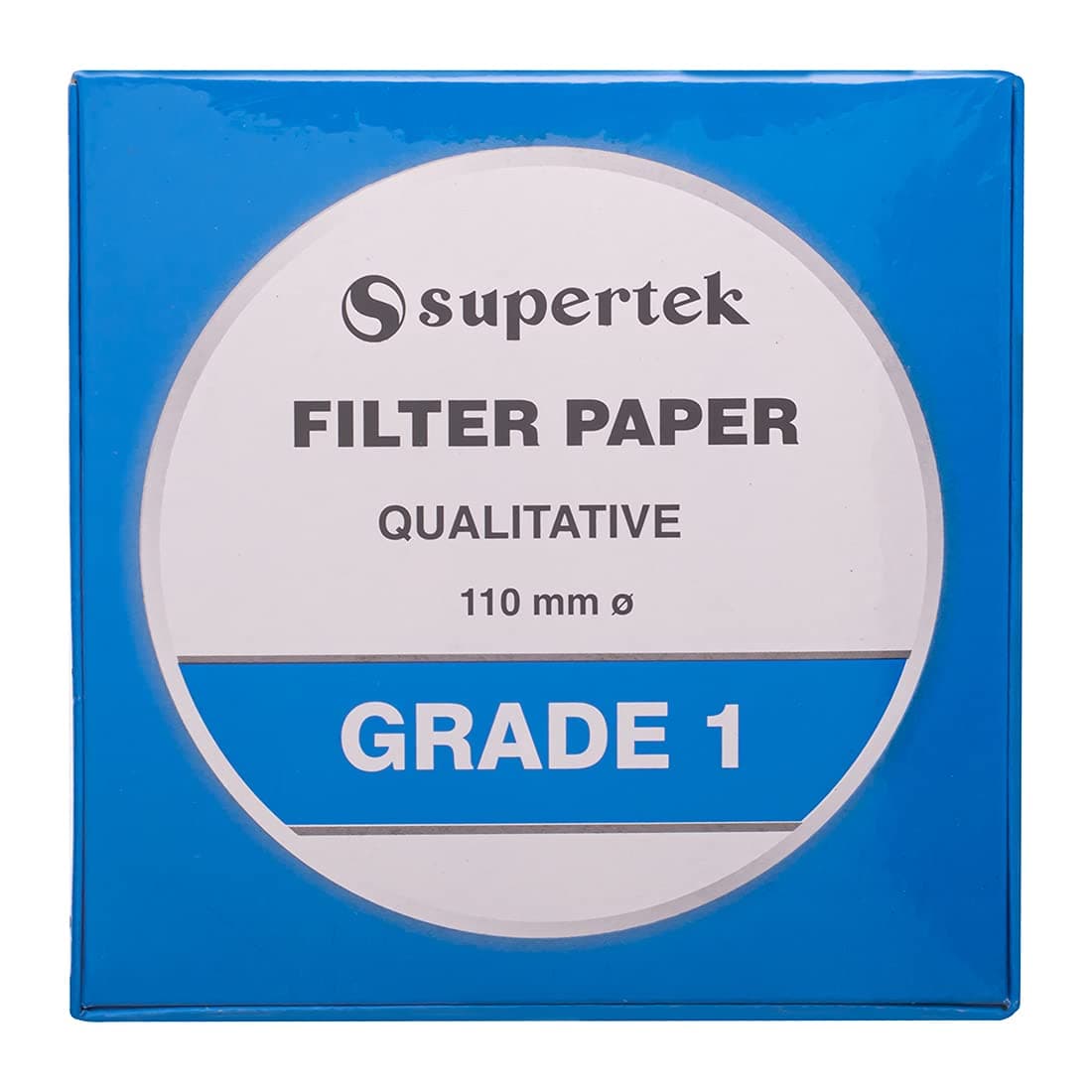 Qualitative Filter Paper Grade 1 | 110mm Diameter | White Round Filter Paper Sheets for Laboratory Use | Medium Filtration | Pack of 100 | For Chemical, Educational & Industrial Use