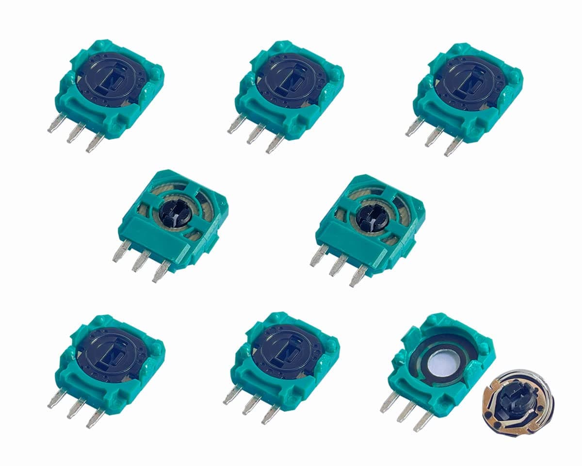 8PCs ALPS 10K Replacement Trimmer Potentiometer Sensor for PS4, Xbox One, Elite, Switch Pro Wireless Controllers, Trim Pot Resistor Thumbstick Module for ALPS Analog Joystick