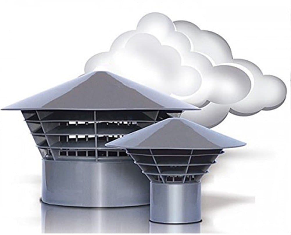 Capricorn Vent Cowl Cap 110 mm - Grey - Grill - Cover - Soil Stack - Vent Cage - Rain Hat 4"