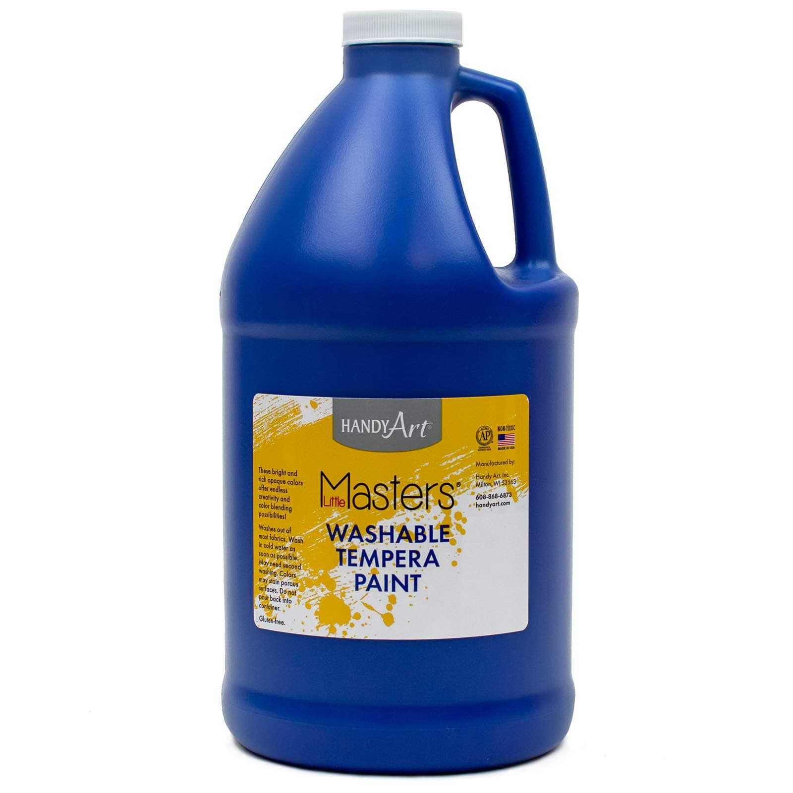 Little Masters Washable Tempera Paint, 64 Fl Oz (Pack of 1), Blue