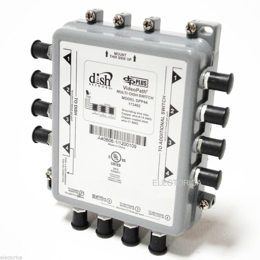 DPP44 DISH NETWORK MULTI SWITCH DP LNB SATELLITE DPP 44 4X4 HD SWITCH ONLY DP34