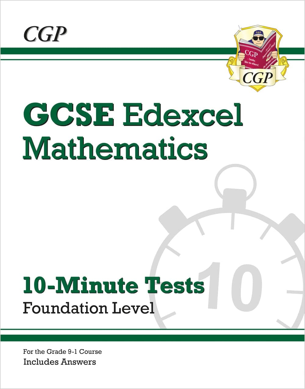 Coordination Group Publications Ltd (CGP) Grade 9-1 GCSE Maths Edexcel 10-Minute Tests - Foundation (includes Answers)