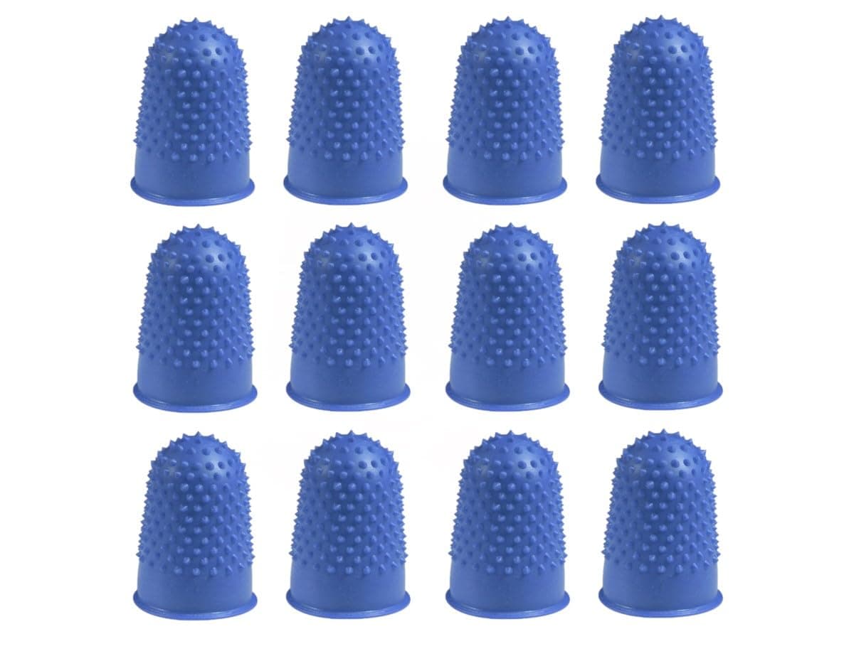 Q-Connect Thimblettes Size 1 Blue (Pack of 12)