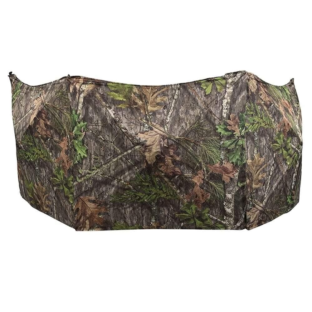 Ameristep Throwdown Ground 3D Leafy Die-Cut Camo Ultra-Compact Easy-Setup Three-Panel Low-Noise Run-and-Gun 2-Person Hunting Blind