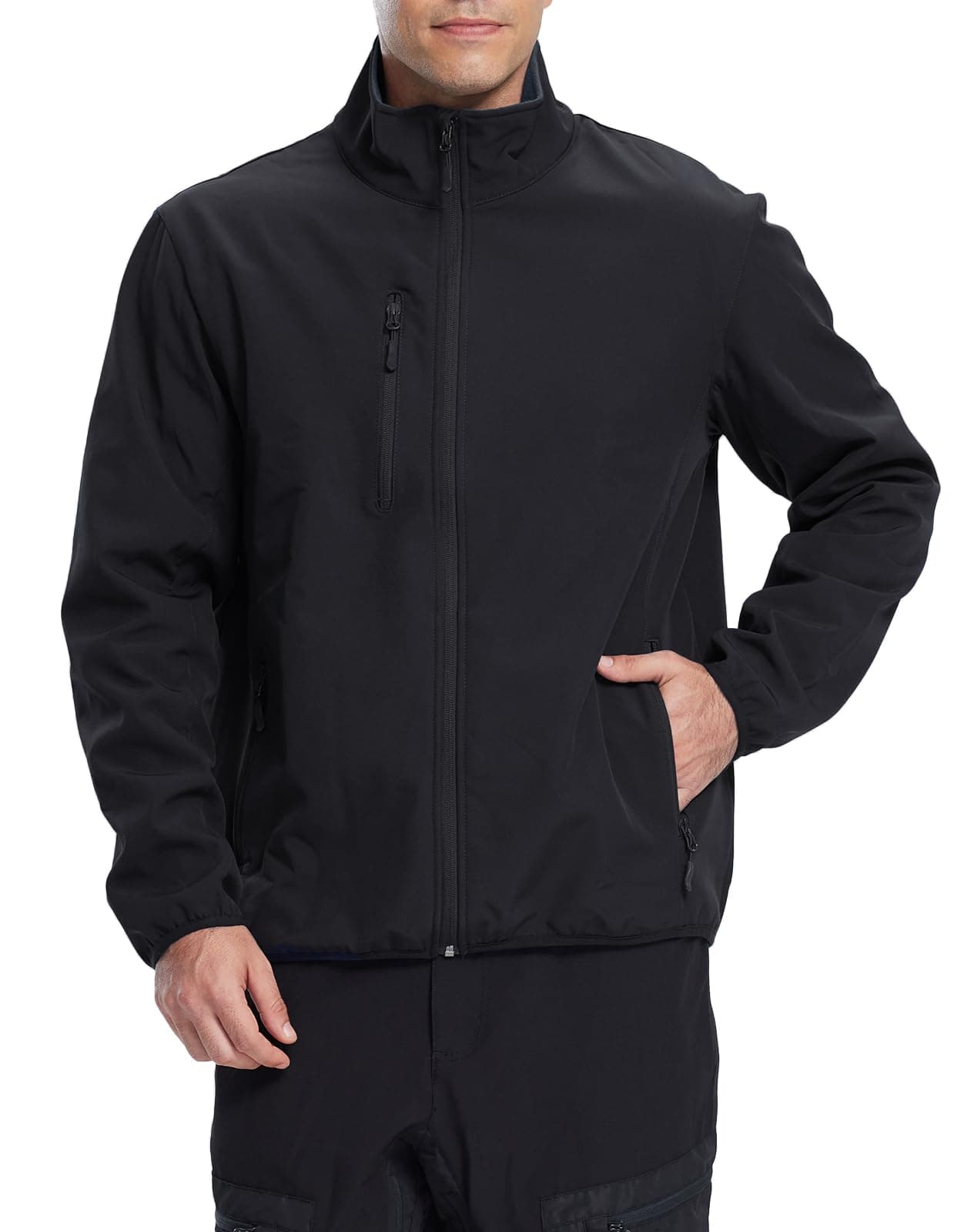 fit space mens Midlyer Warm Jacket Athletic Midlayer Jacket – Lightweight, Durable, Insulated, Water-Resistant, Windproof, Breathable, Comfort (pack of 1)