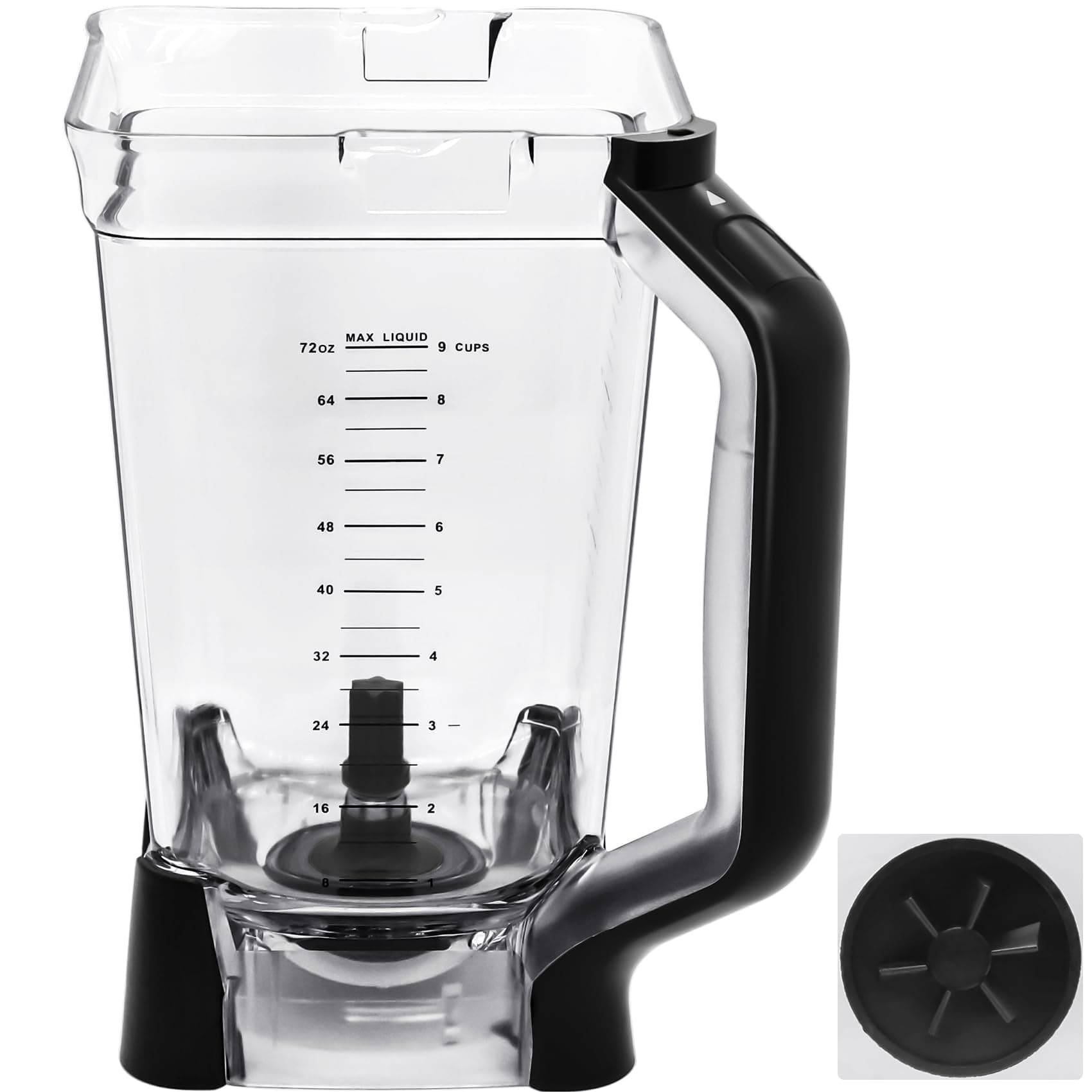 Replacement Pitcher 72 oz XL Compatible with Ninja Blender (New Model) BL610, 72oz Crushing Pitchers Replacement for Ninja BL710WM BL710WMC CO610B CO650B CT610