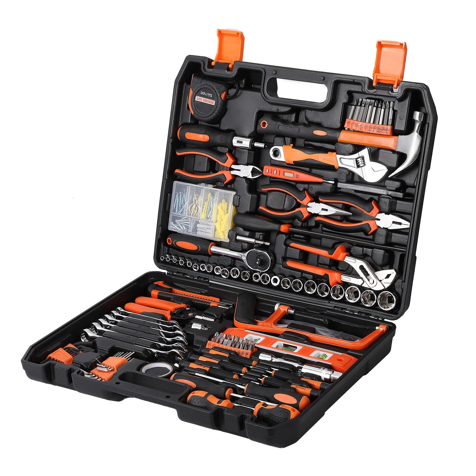 Garvee 236 Piece Tool Set, Auto Repair Tool Combination Package, Socket Wrench Mixed Tool Set Hand Tool Kit with Plastic Toolbox Storage Case, Complete Household Tool Box with Essential Tools