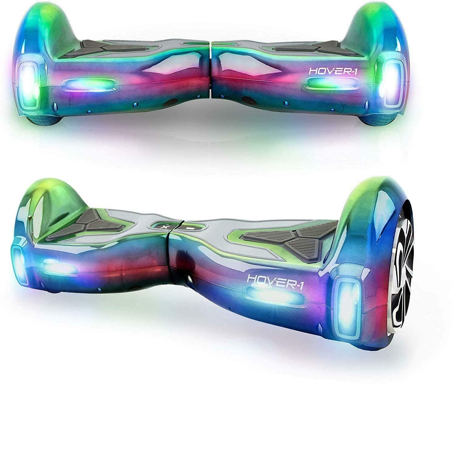 HOVER-1 Bluetooth Hoverboard H1 Iridescent Electric Self Balance Board with LED Lights one size