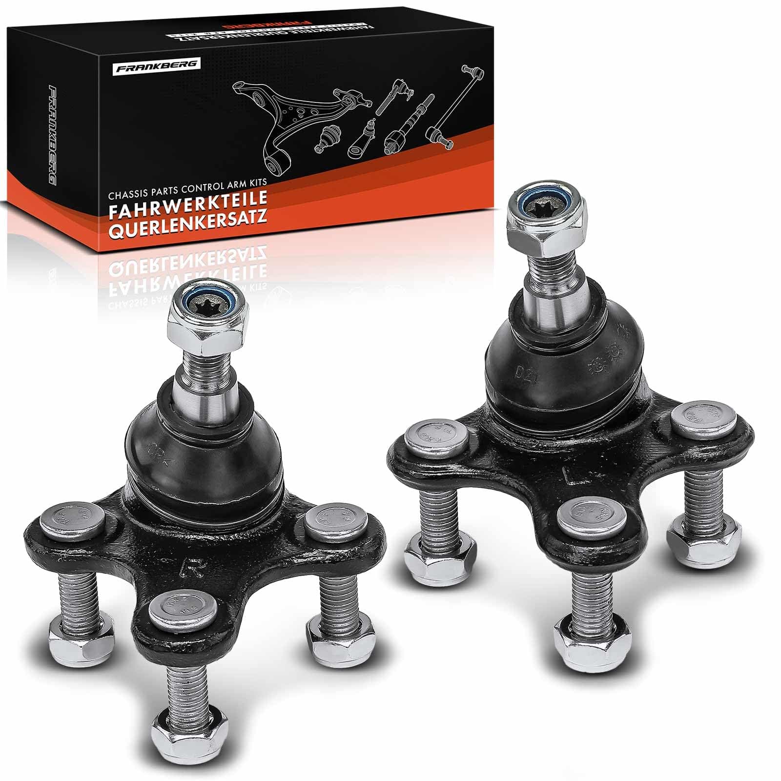 Frankberg 2x Support joint Front Compatible with A3 8P1 Alle Engines 2003-2012 Golf Plus 521 5M1 Alle Engines 2004-2013 Superb II 3T4 Alle Engines 2008-2015 Replace# 1K0407365C