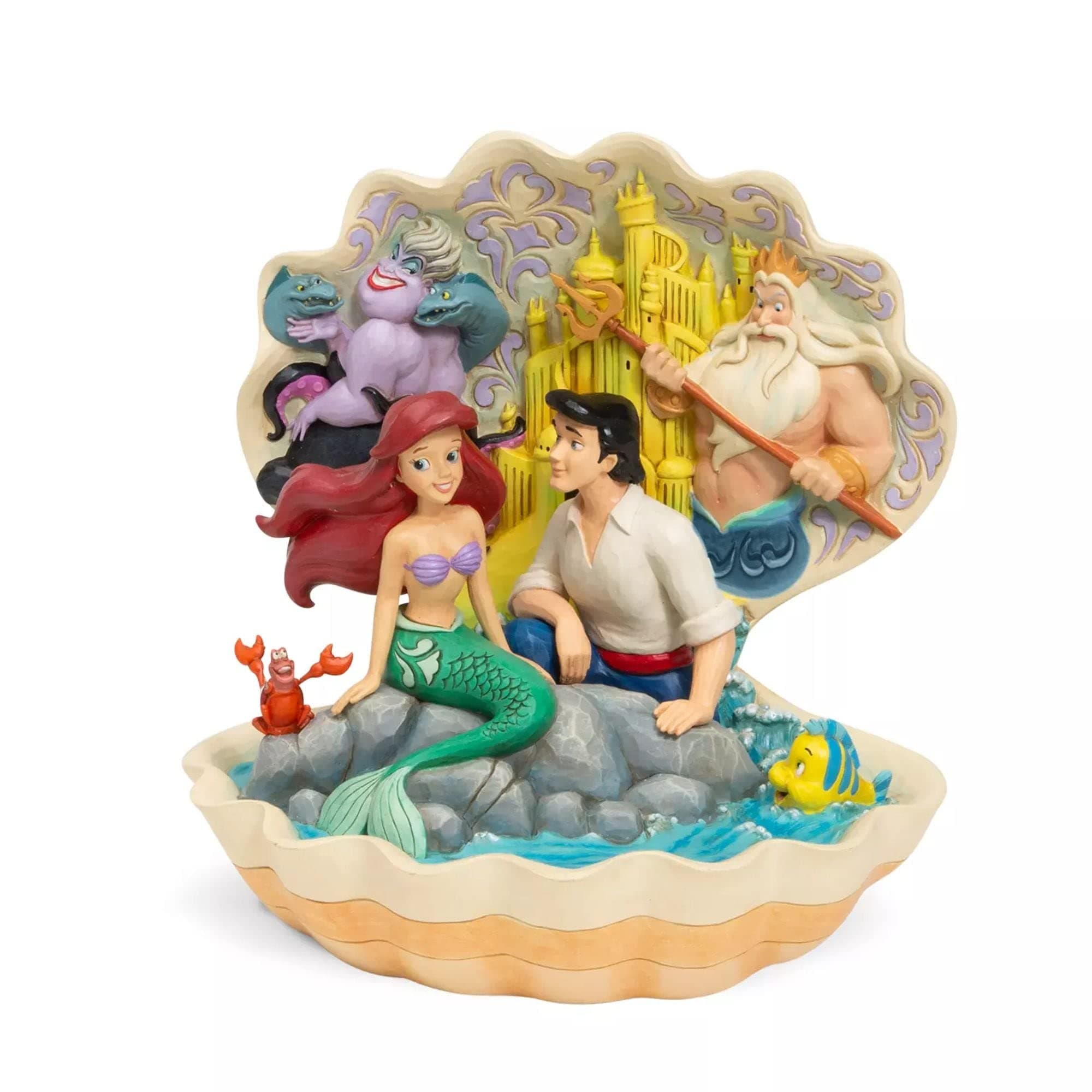 Enesco Disney Traditions Seashell Scenario Figurine