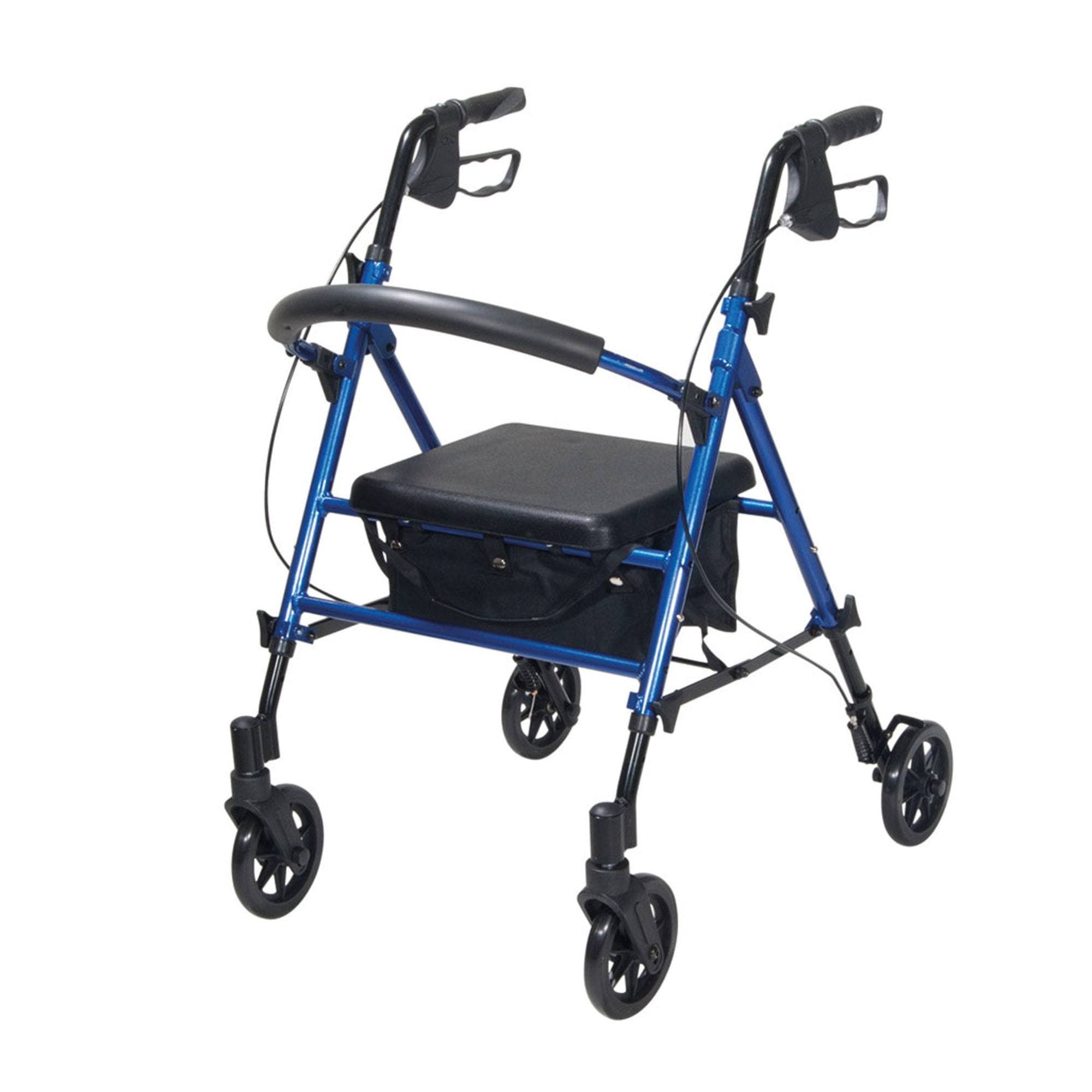 Drive Devilbiss R8 Blue Lightweight Aluminium Rollator with Height Adjustable Seat <7kg