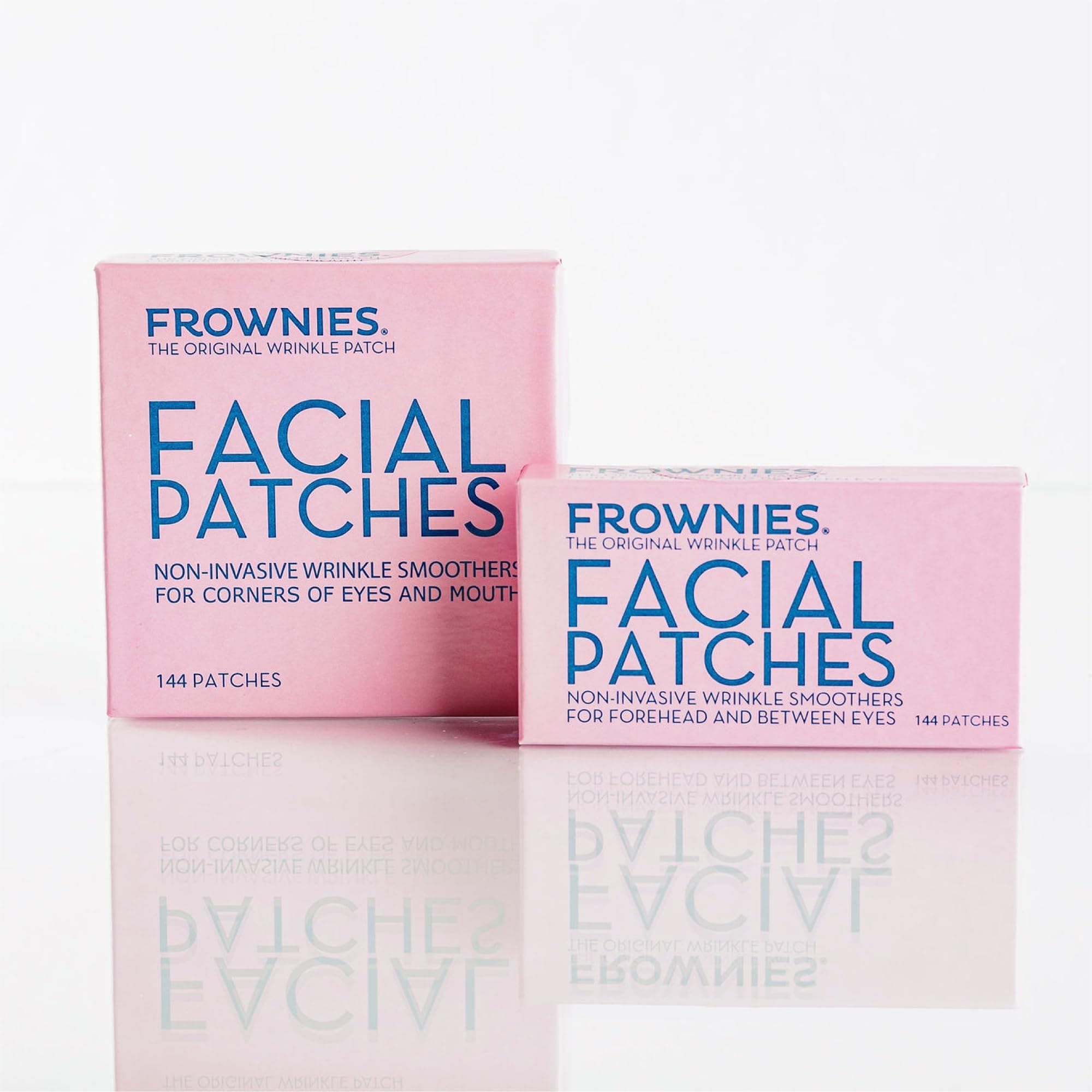 Frownies Bundle-2 Items: Forehead & Between Eyes (144 Patches) + Corners Of Eyes And Mouth (144 Patches) Combo Pack