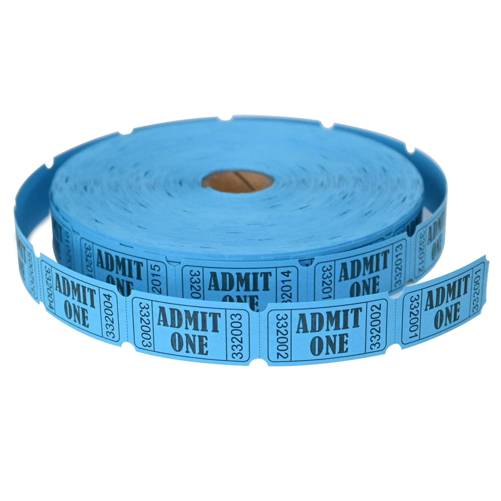 L LIKED 2000 Blue Raffle Tickets with Perforations and Consecutive Numbers,Single Ticket Roll for Events, Carnivals, Door Prizes & Drinks
