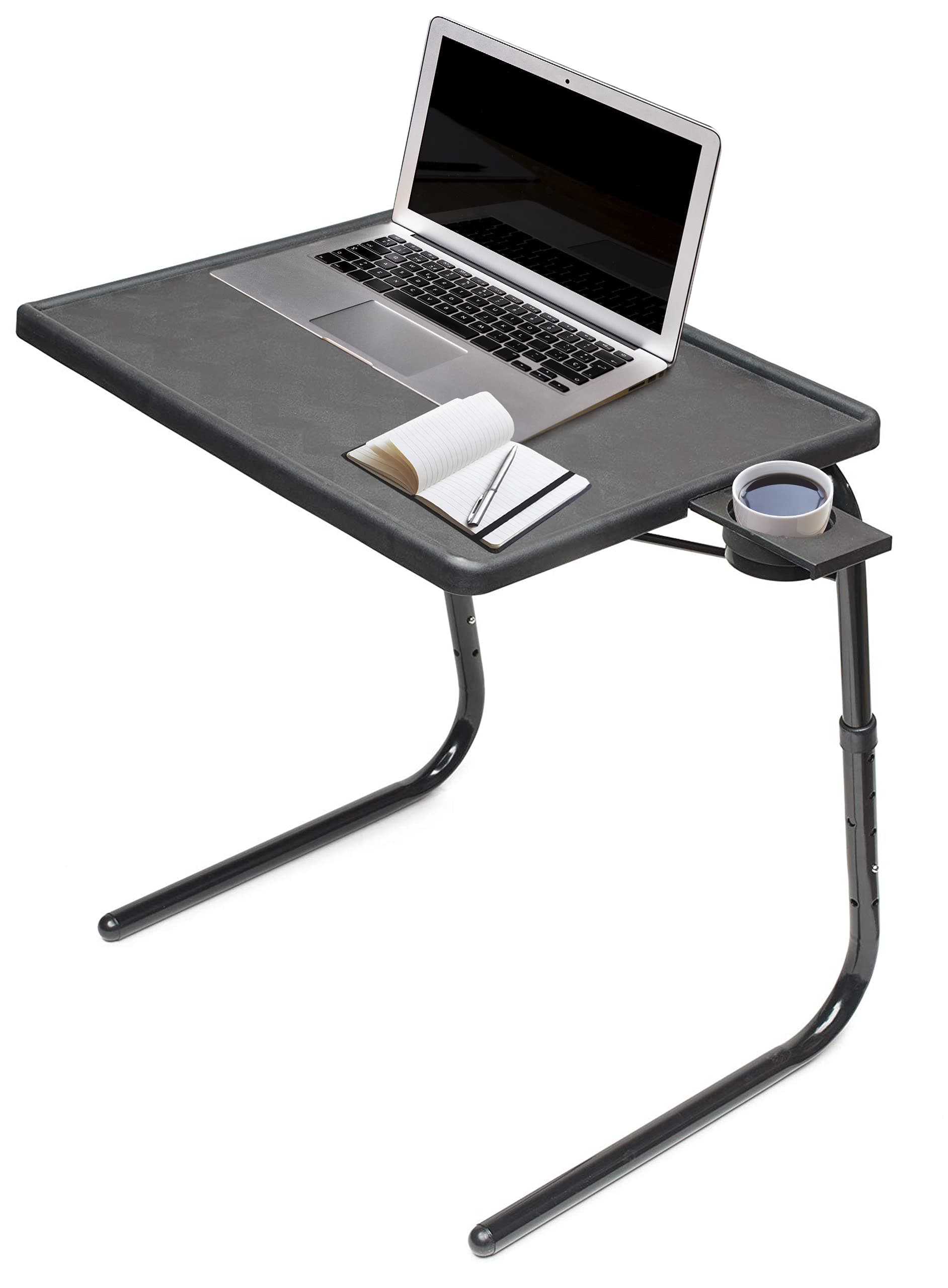 TV Tray Table | Portable Desk Folding Dinner Tray, Couch Table Trays for Eating Snack Food, Portable Laptop Desk, Bed Trays for Eating | Adjustable TV Trays with 3 Angles and Cup Holder