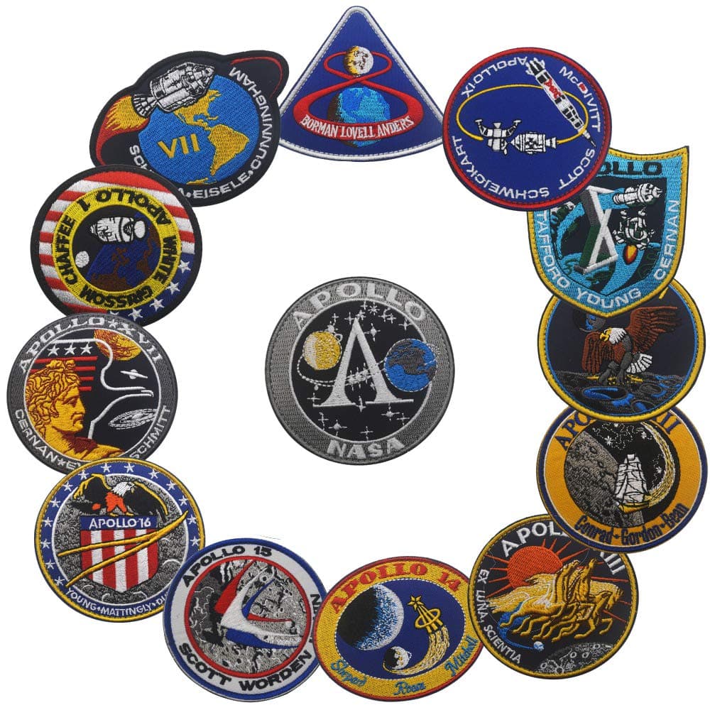 Meatball 100th Space Shuttle Mission Iron-on Patch (Apollo 13 pcs)
