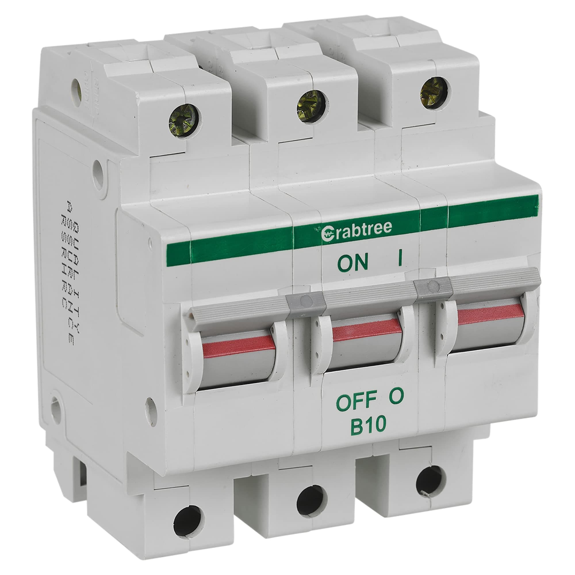 Crabtree Polestar MCB Circuit Breakers Type B/C Electric Fuse Double/Triple Pole (Type B Triple Pole 10A)
