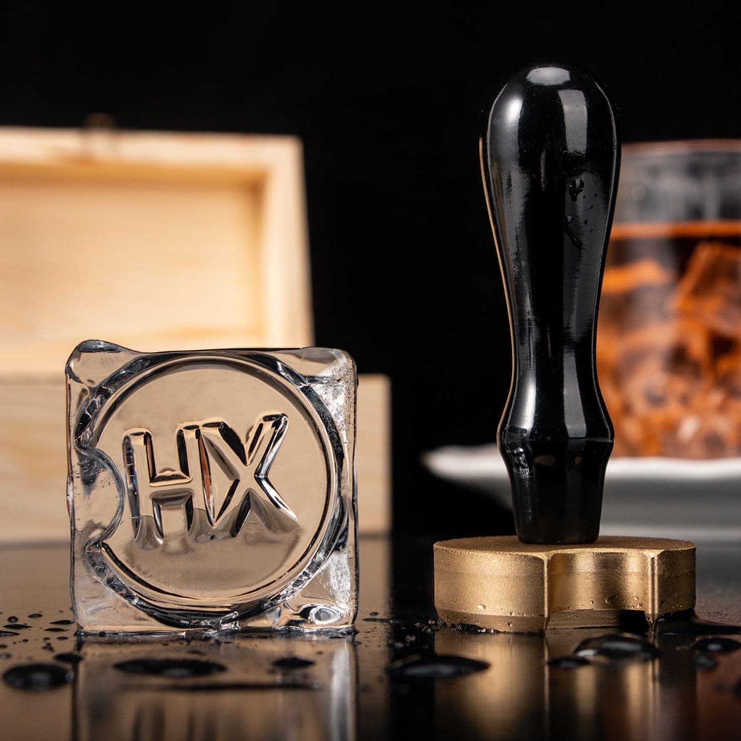 Custom Ice Cube Stamp - Personalized Ice Stamp Design Your Own Ice Cube with Handle for Unique Ice Branding - Ideal for Parties, Events, and Everyday Drinks