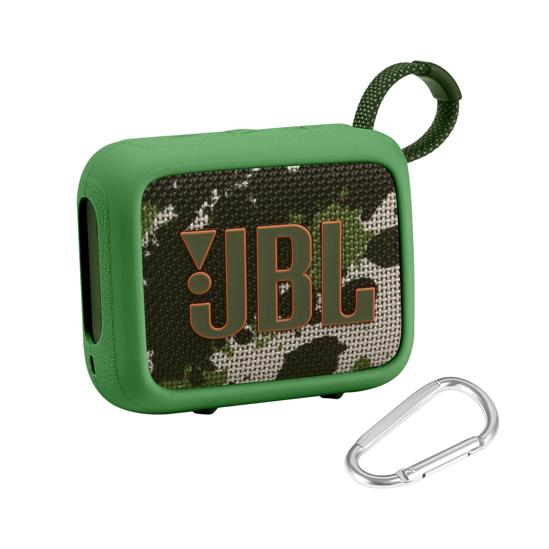 (Case Only) JBL GO4 Bluetooth Speaker Protective Storage Silicone Case Portable, Green-co2CREA