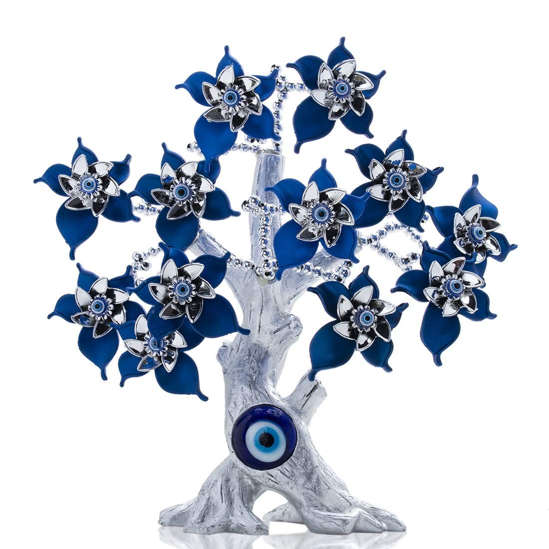 10.4'' Turkish Evil Eye Tree Protection Evil Eye Statue for Good Luck,Feng Shui Tree Decorations for Home
