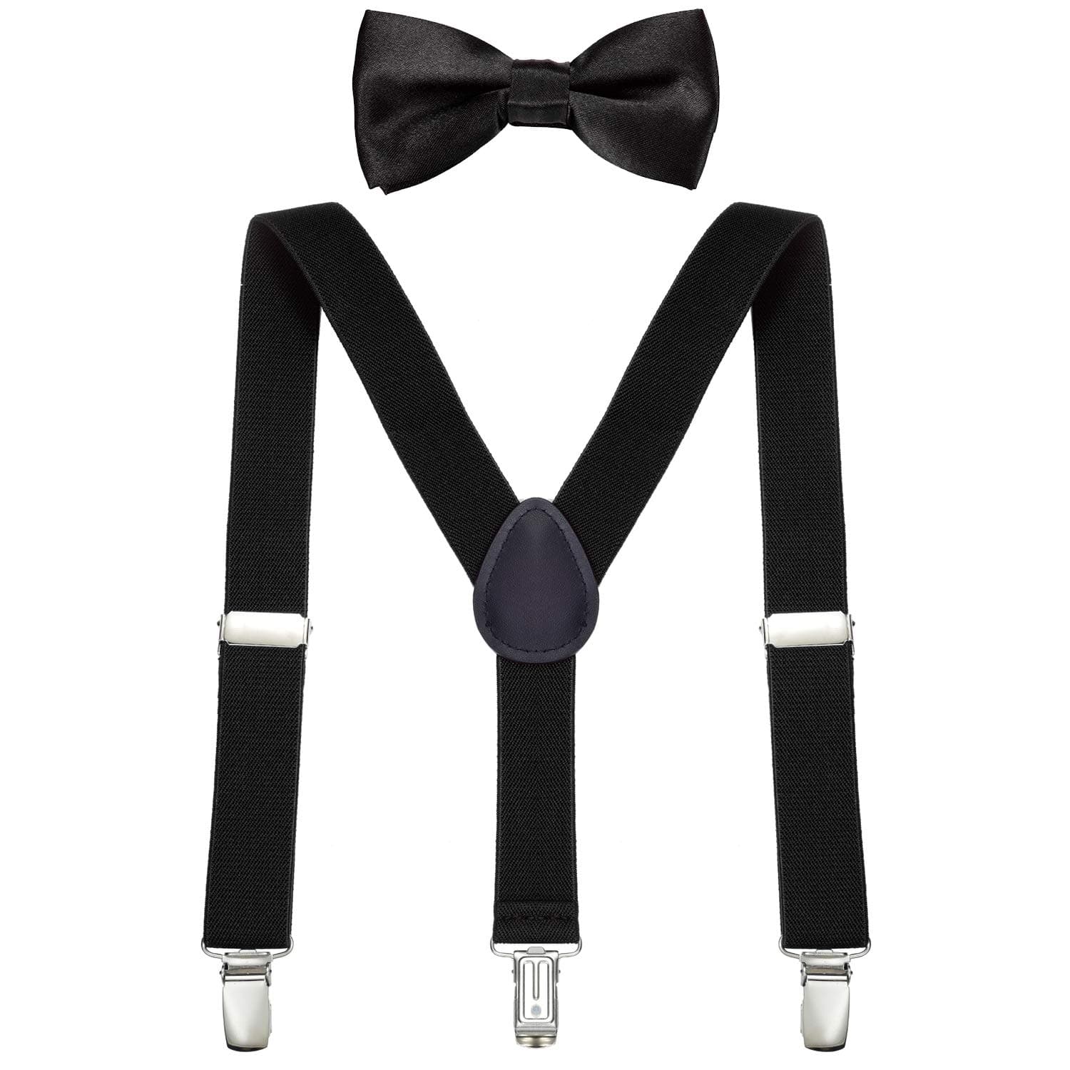 boys trouser braces with bow tie in set elastic and adjustable length for children from 1-8 years old