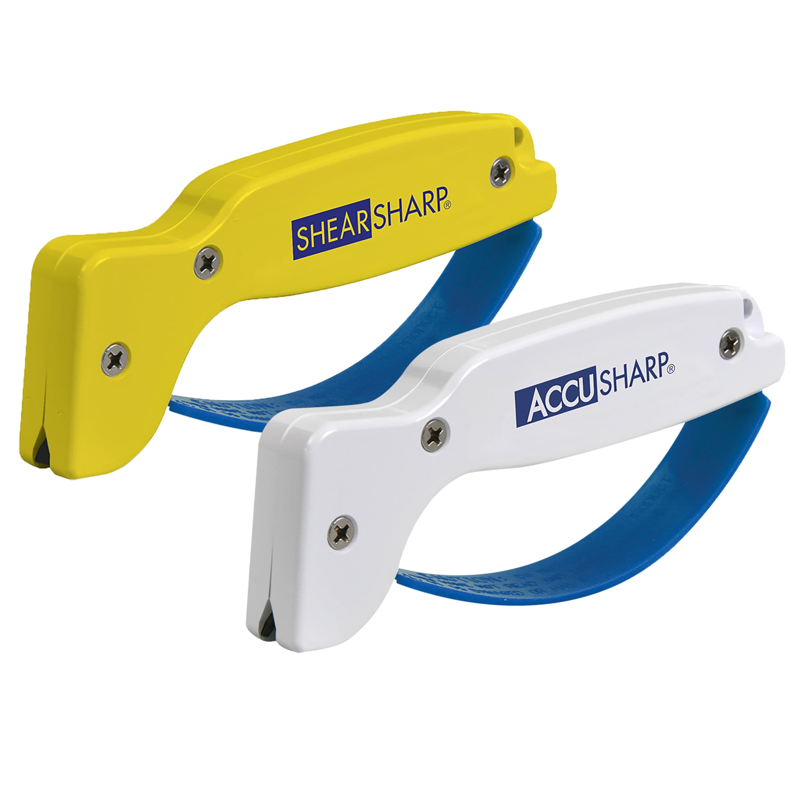 AccuSharp Hand-Held Carbide Blade Sharpener & ShearSharp Scissor Sharpener, Restores and Hones Straight & Serrated Knives, Revives the Edge of General Purpose Scissors