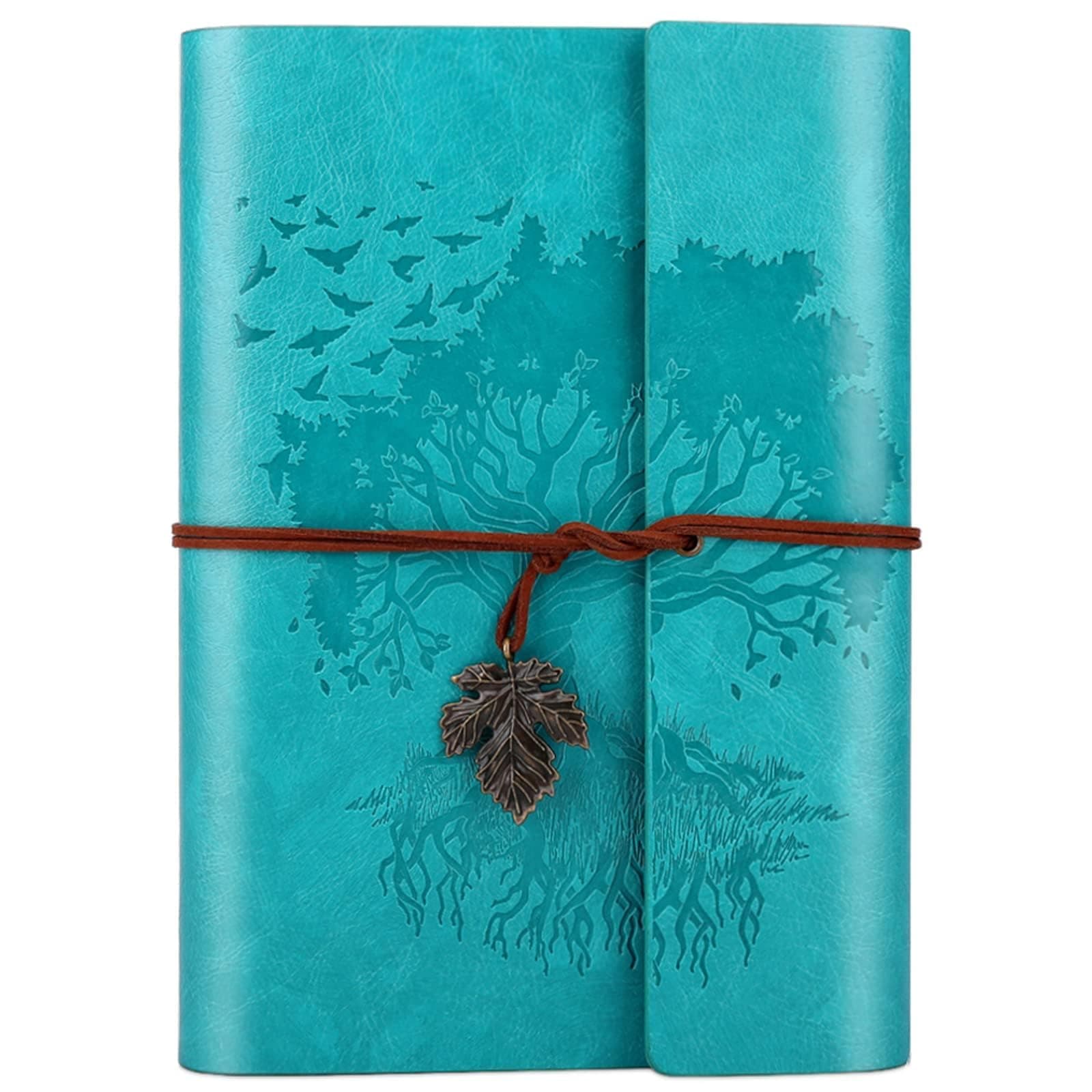 Leather Blank Pages Journal Notebook